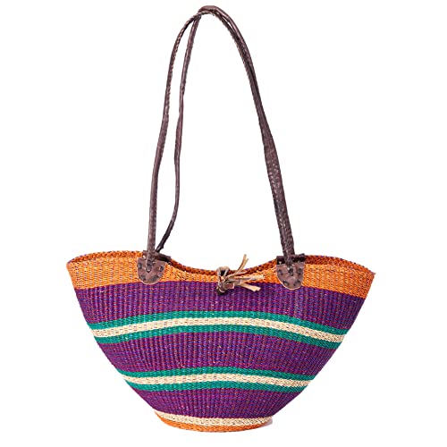 Handwoven Grass Basket Shoulder Bag <br>Assorted