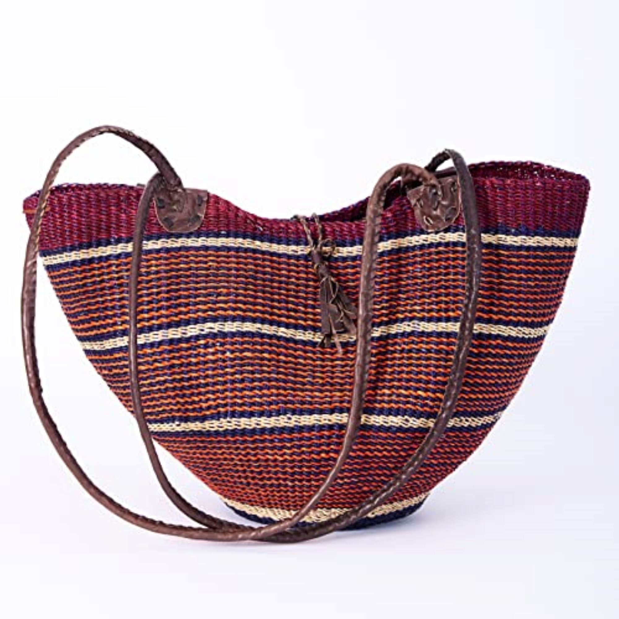 Handwoven Grass Basket Shoulder Bag <br>Assorted