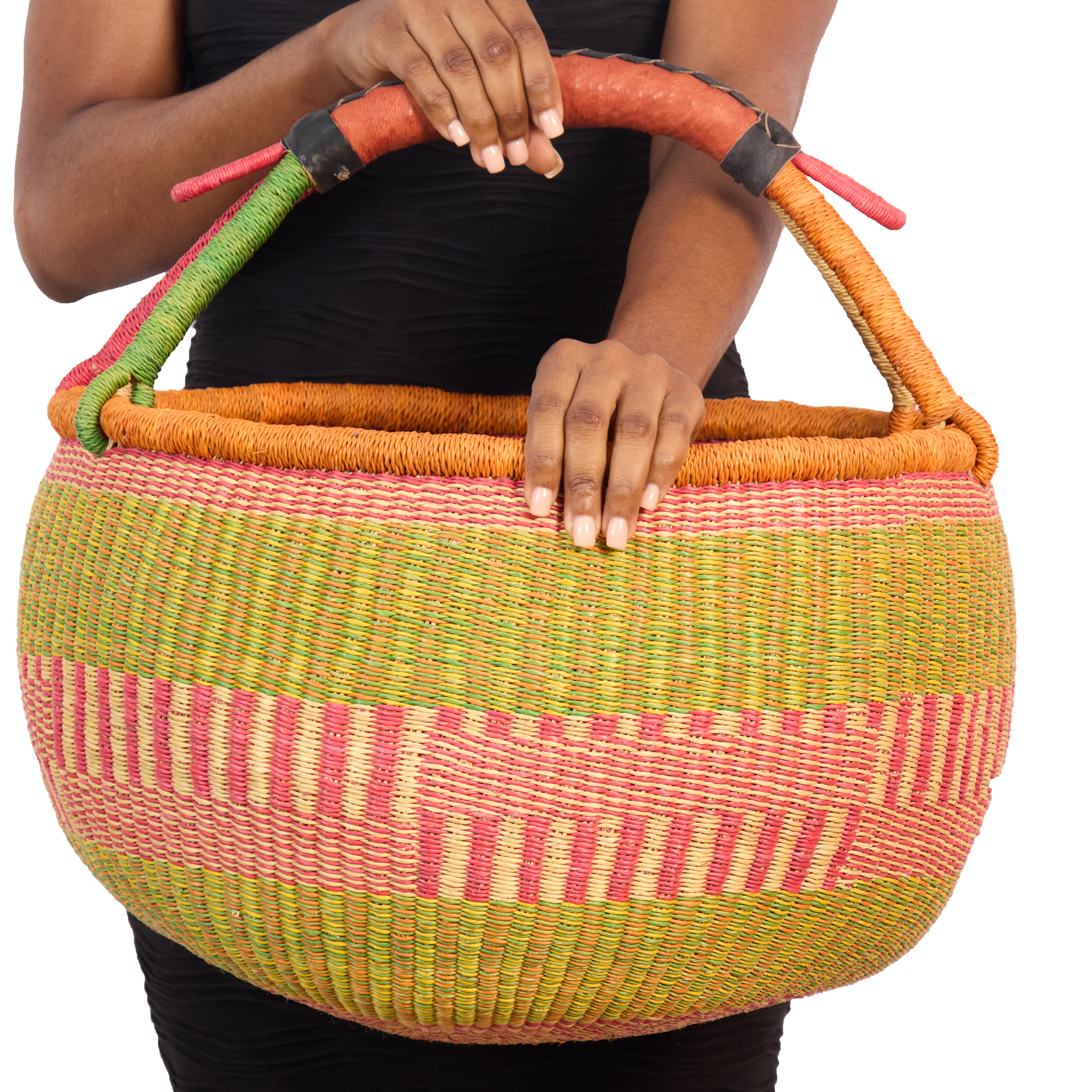 Handwoven Grass Basket Market Style <br>Assorted