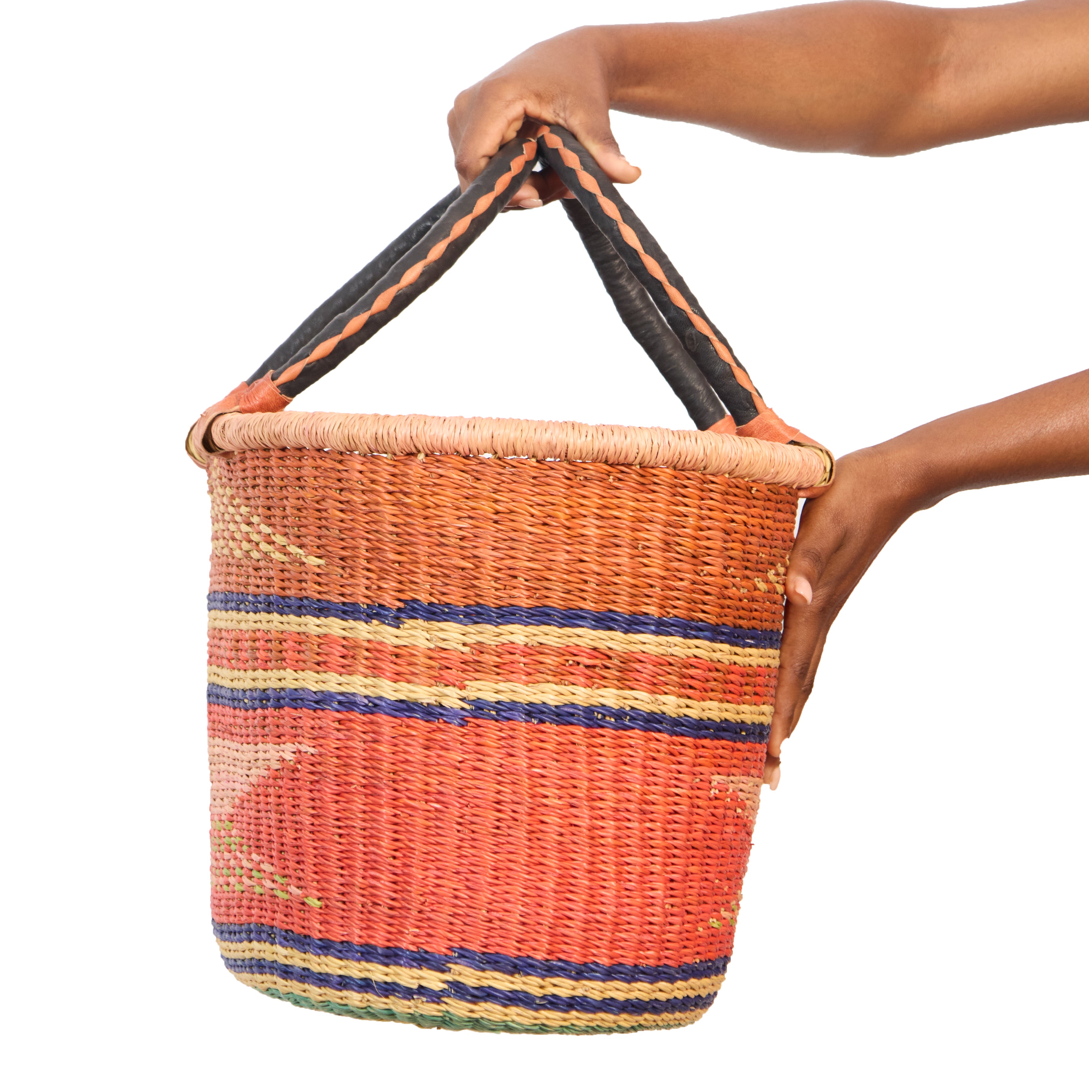 Handwoven Grass Basket Oval Style <br>Assorted