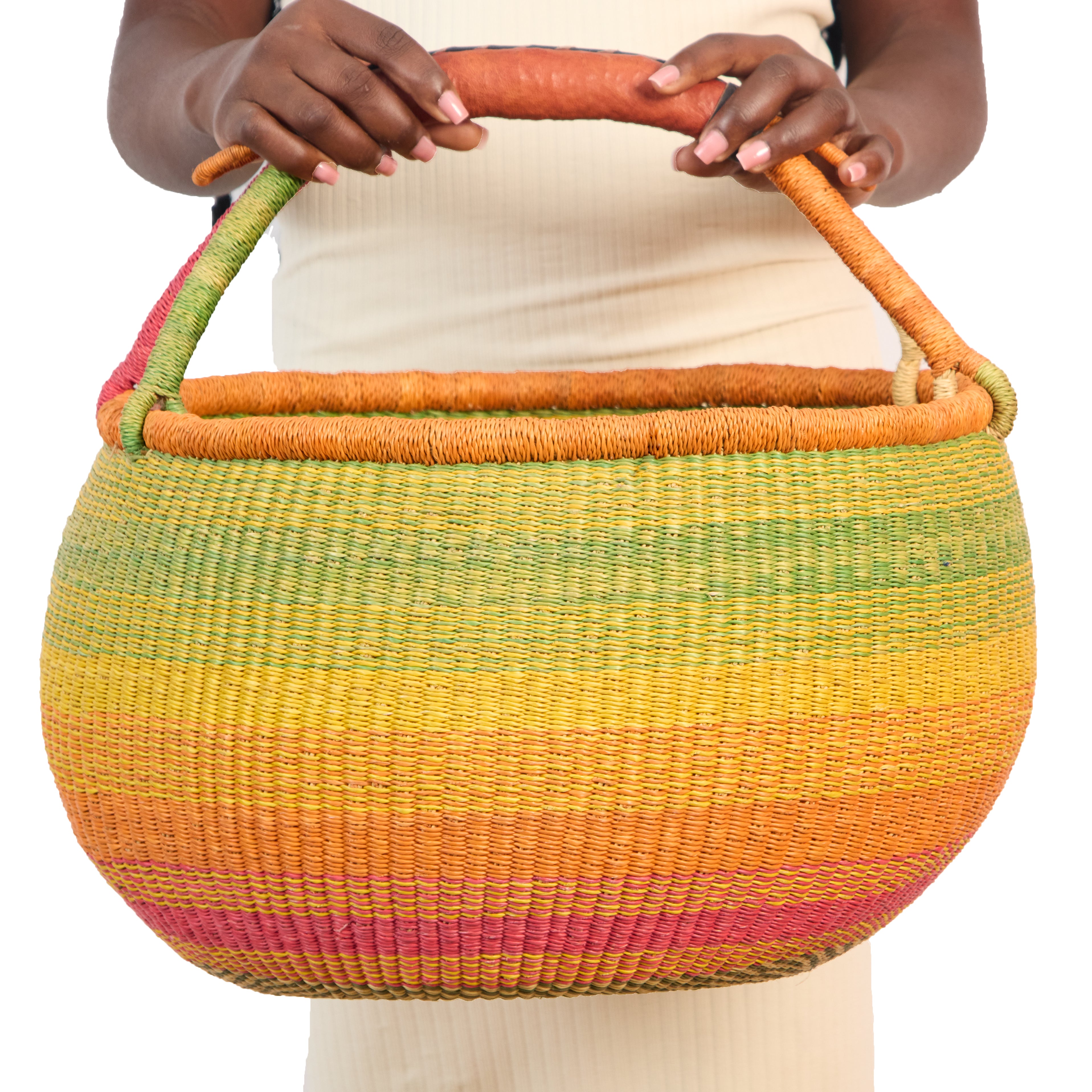 Handwoven Grass Basket Market Style <br>Assorted