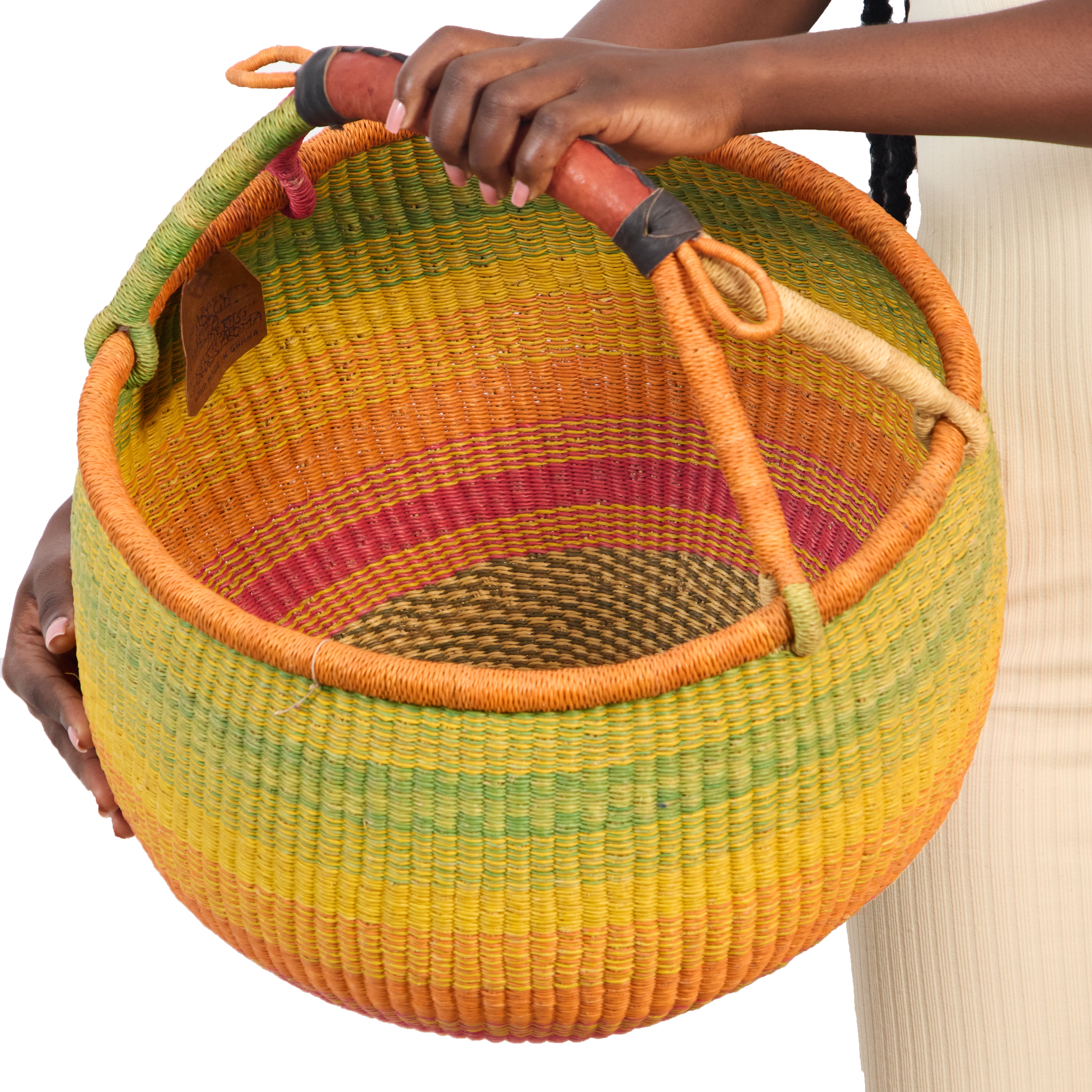 Handwoven Grass Basket Market Style <br>Assorted