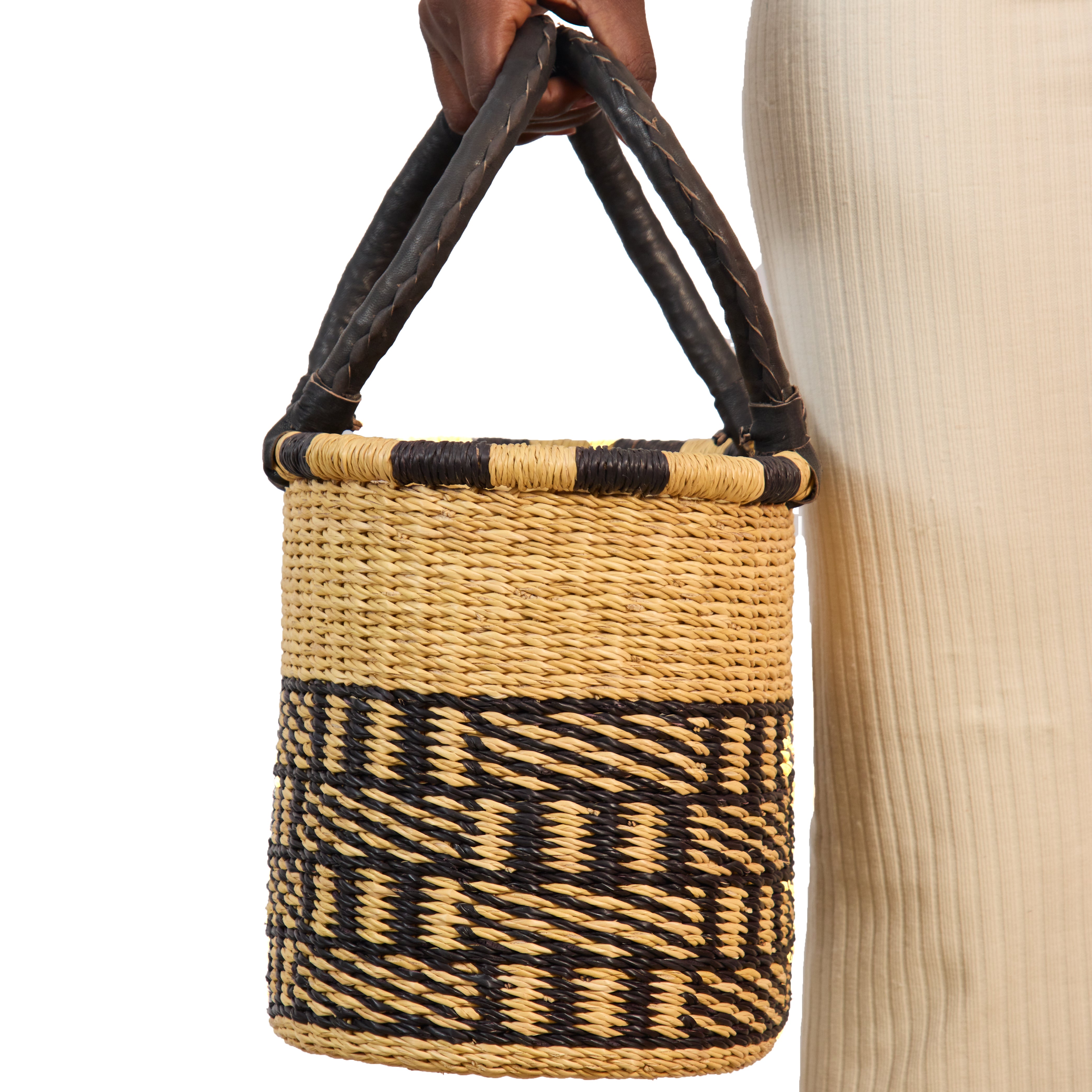 Handwoven Grass Basket Oval Style <br>Assorted