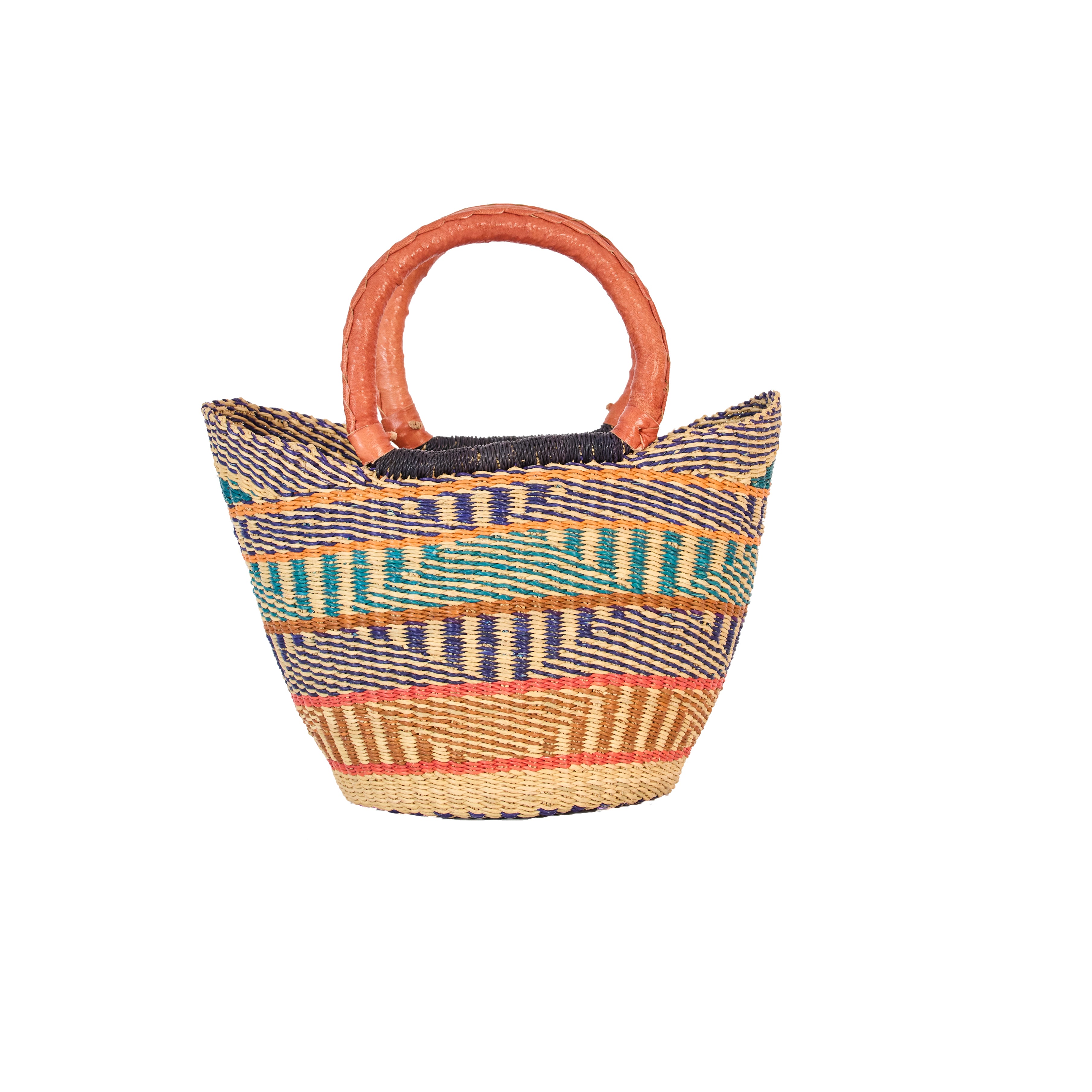 Handwoven Grass Basket Winged Style <br>Assorted