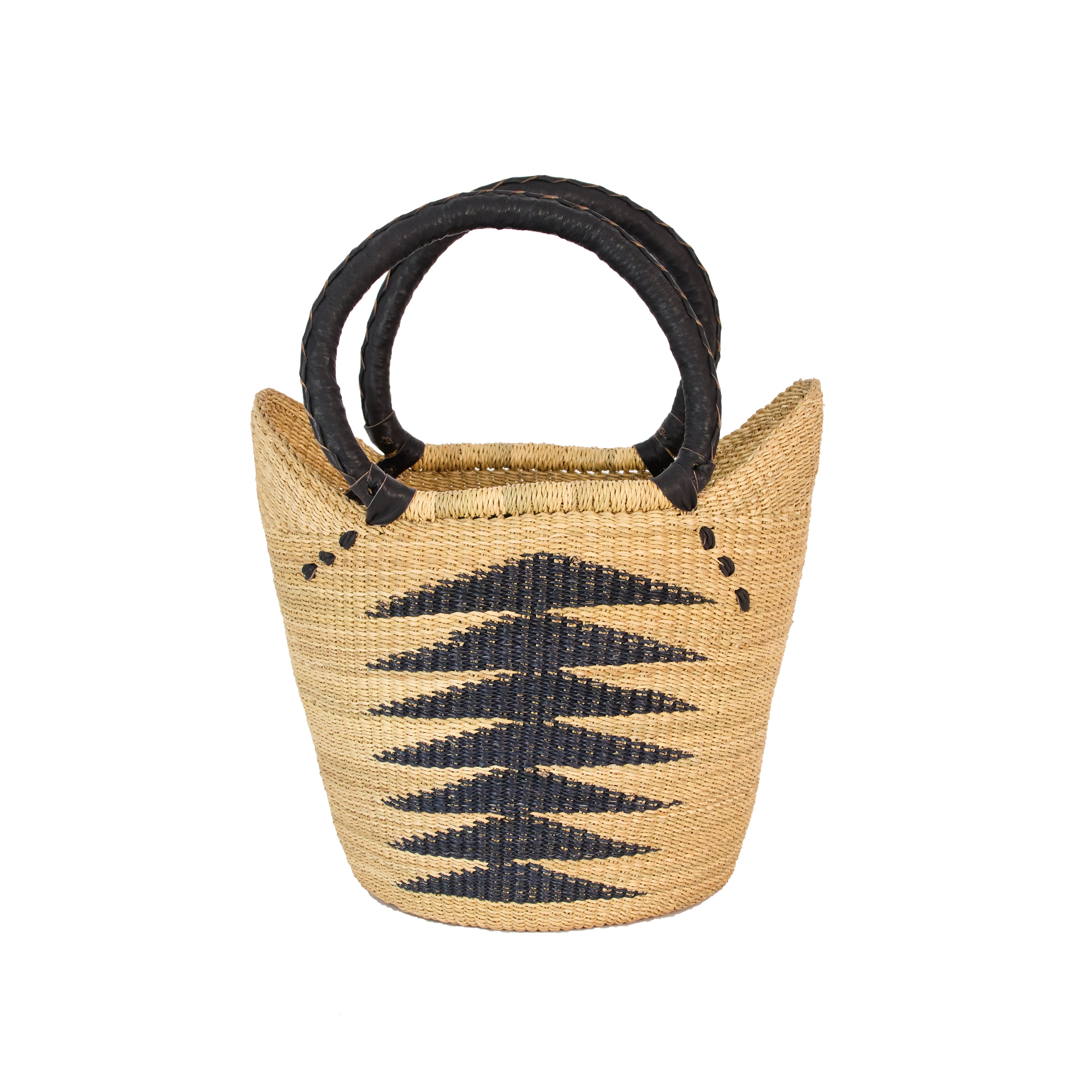 Handwoven Grass Basket Winged Style <br>Assorted