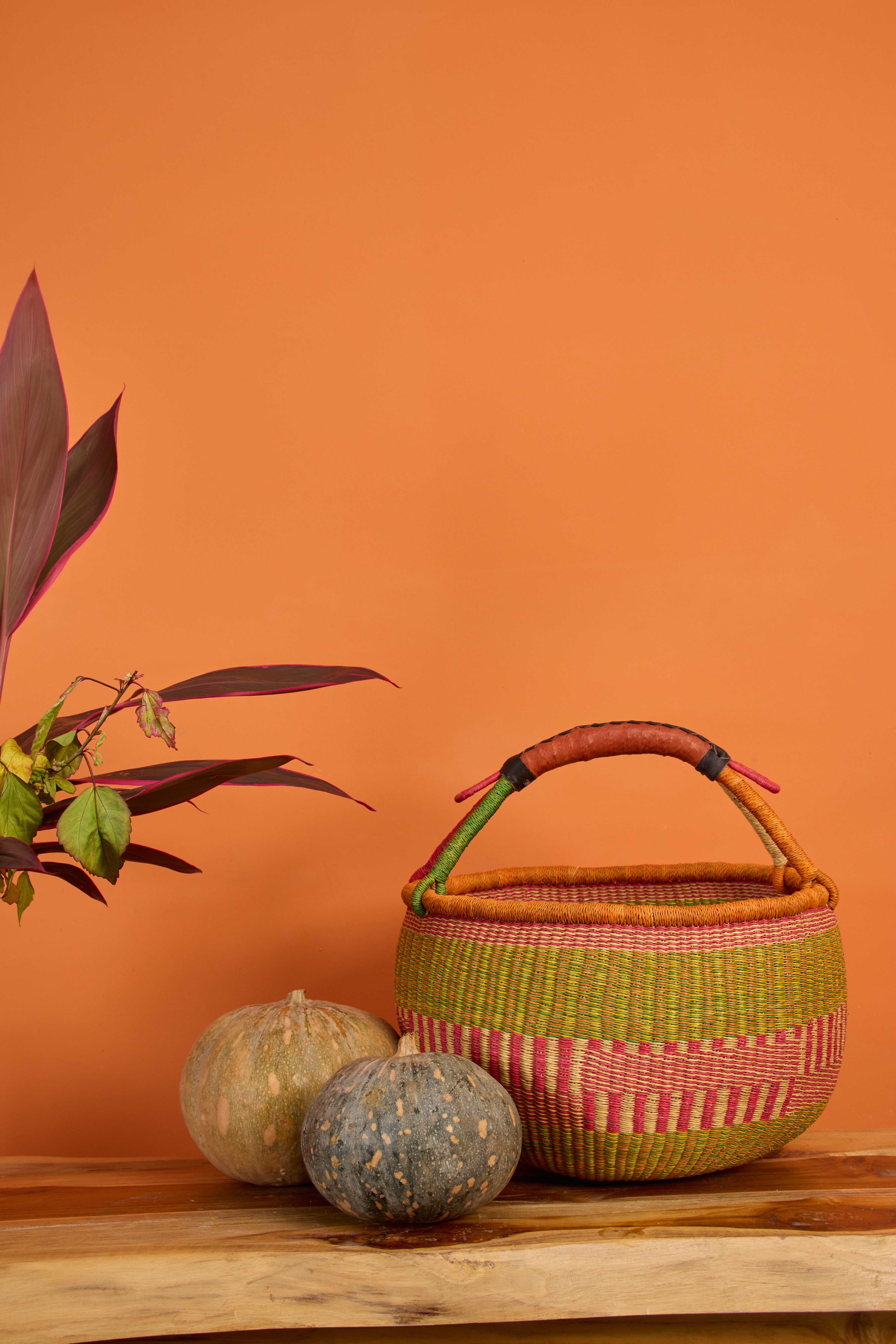 Handwoven Grass Basket Market Style <br>Assorted