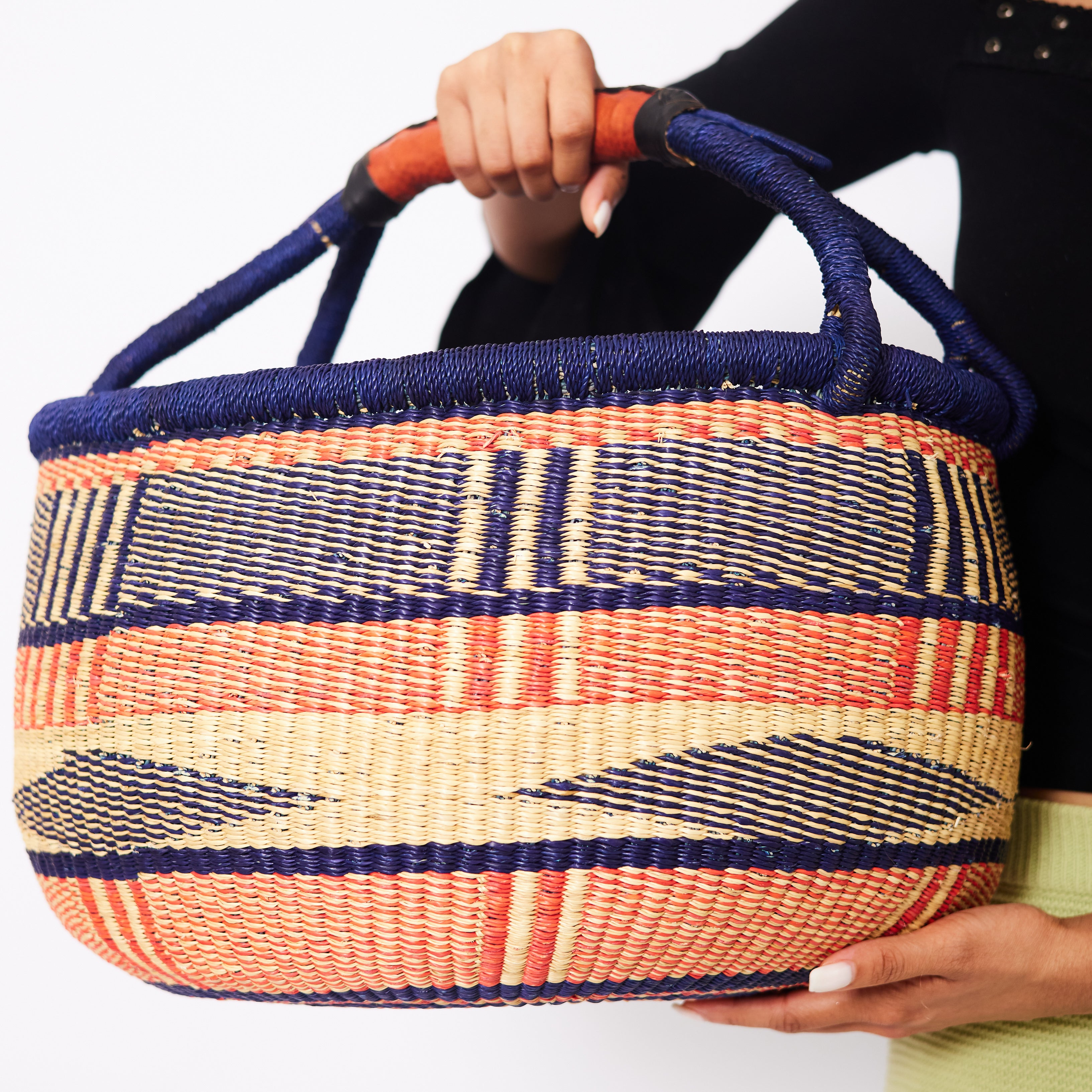 Handwoven Grass Basket Market Style <br>Assorted