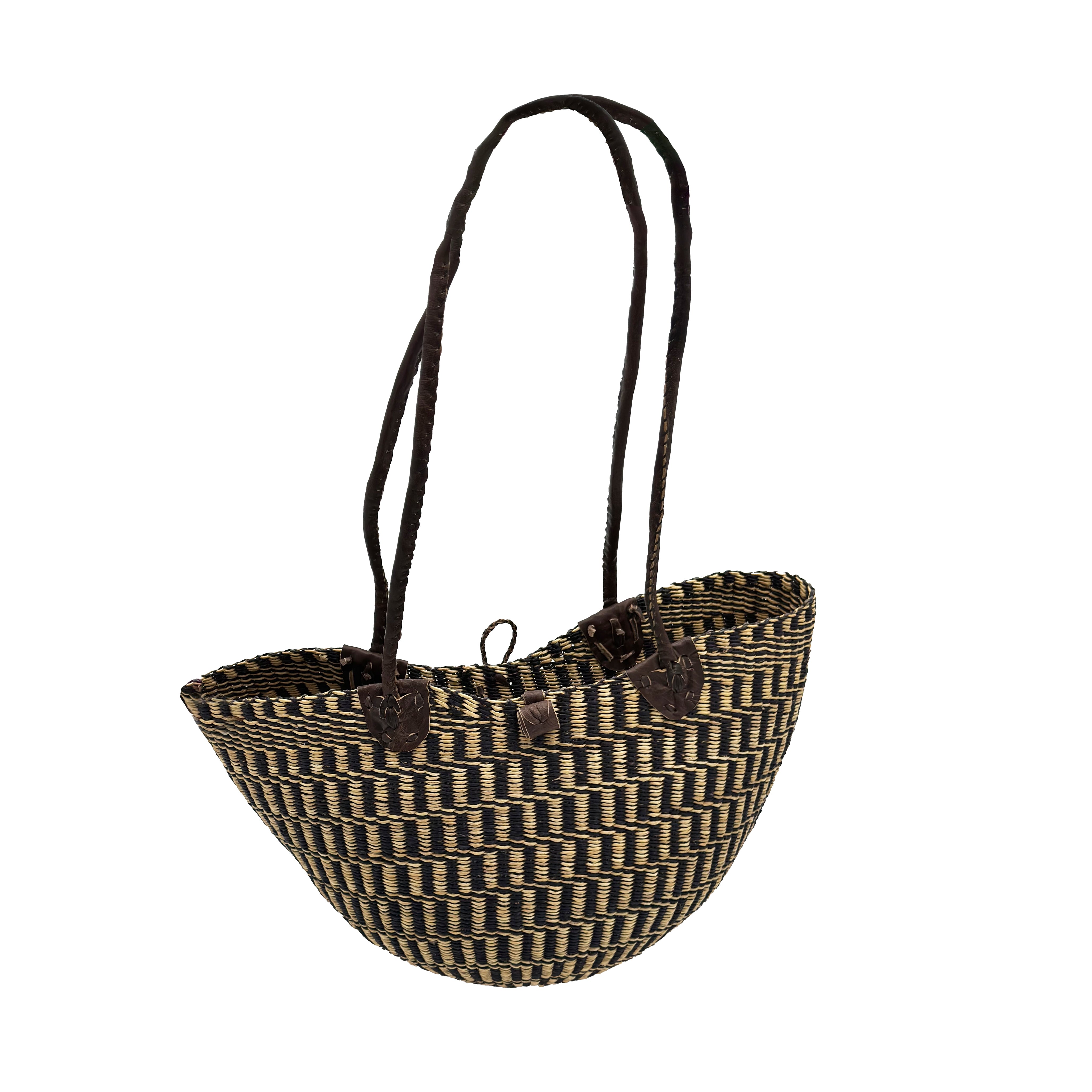 Handwoven Grass Basket Shoulder Bag <br>Assorted